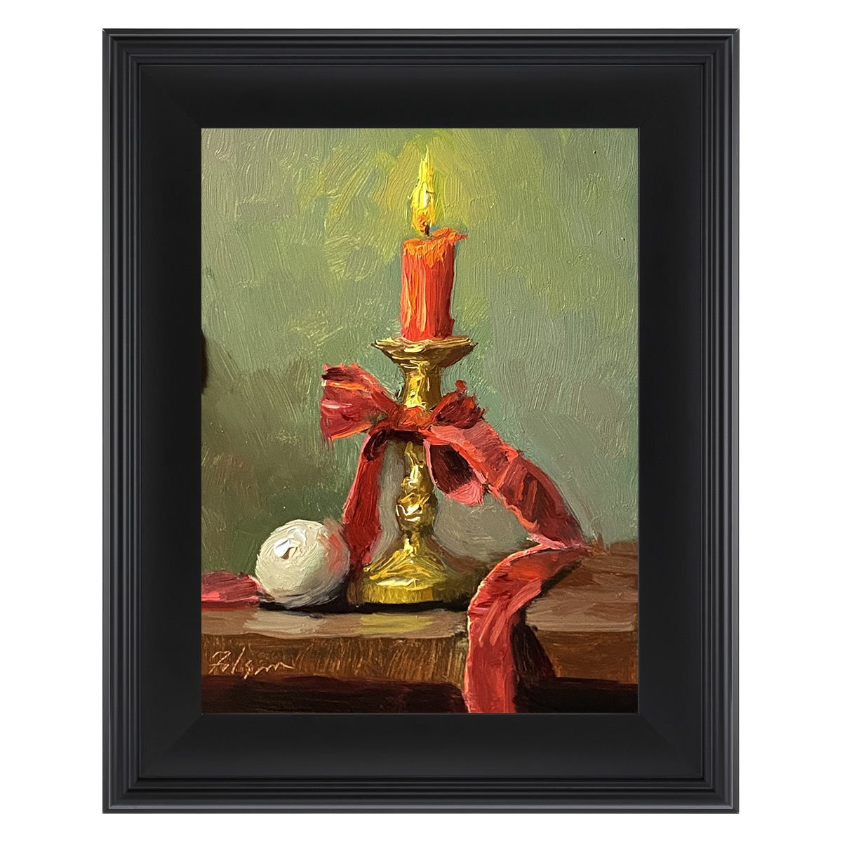 Warm Brass Holiday Candle - Image 2