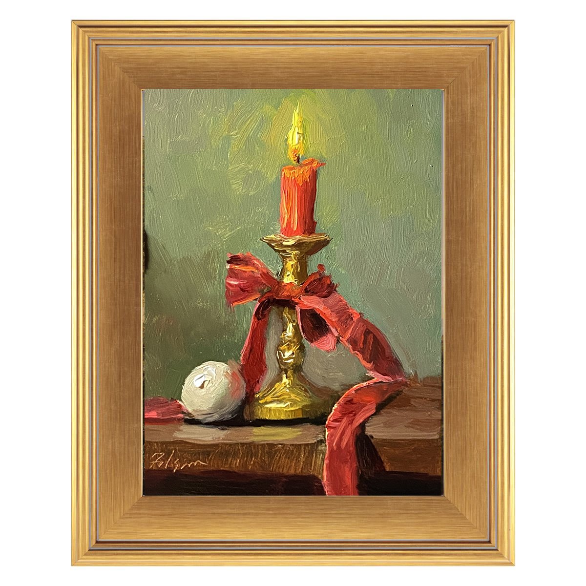 Warm Brass Holiday Candle - Image 3
